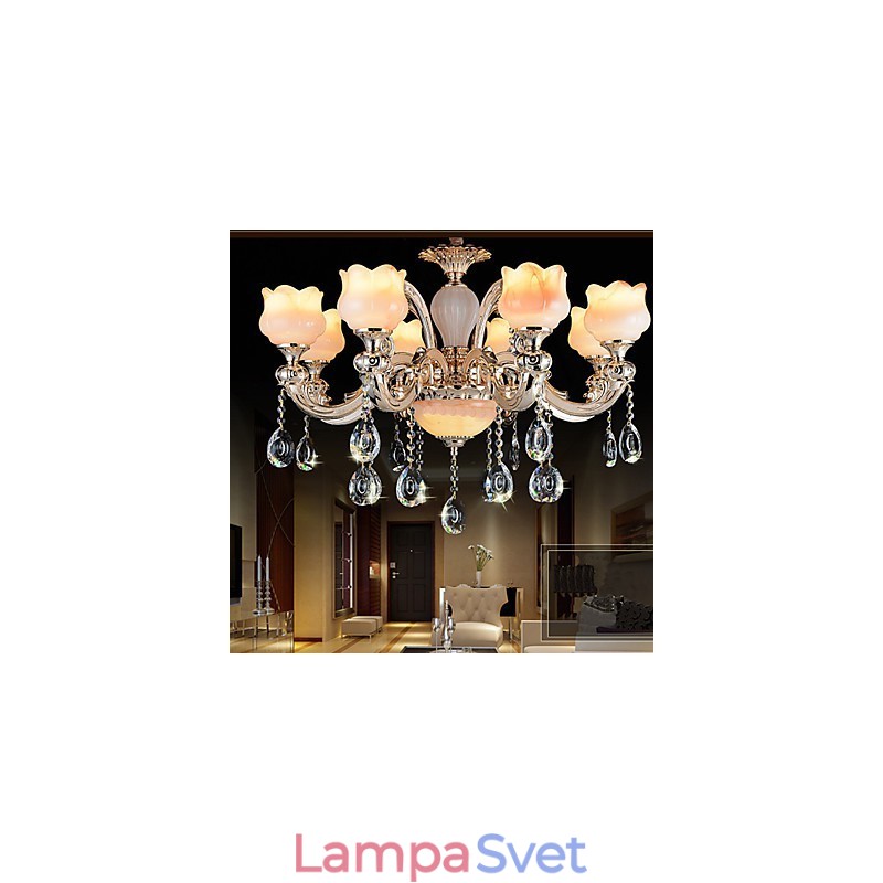 Závesná lampa v európskom štýle Jade Crystal Závesná lampa