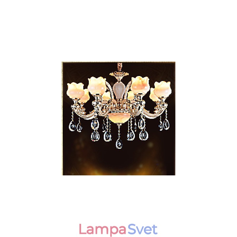 Závesná lampa v európskom štýle Jade Crystal Závesná lampa