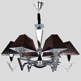 Módny kovaný luster Lighting Umelecký luster so 6 svetlami