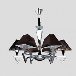 Módny kovaný luster Lighting Umelecký luster so 6 svetlami