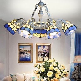 Vidiecka krajina Stredozemného mora Kreatívne sedenie 8 + 1 predné lampy a lampáše