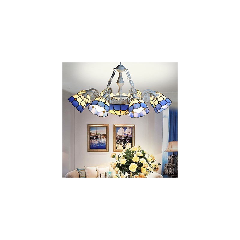 Vidiecka krajina Stredozemného mora Kreatívne sedenie 8 + 1 predné lampy a lampáše
