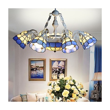Vidiecka krajina Stredozemného mora Kreatívne sedenie 8 + 1 predné lampy a lampáše Vidiecka krajina Stredozemného mora Kreatívne sedenie 8 + 1 predné lampy a lampáše