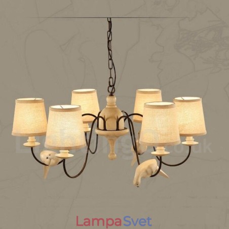 6 Light Rustic Lodge Vintage Pendant Light 6 Light Rustic Lodge Vintage Pendant Light