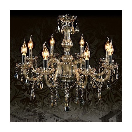 8 svetiel Luxusný krištáľový luster Cognac Color K9 Crystal Luster 8 svetiel Luxusný krištáľový luster Cognac Color K9 Crystal Luster