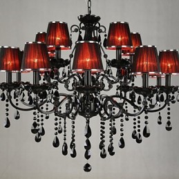 Luster Crystal Modern Contemporary Crystal 15 svetločervený
