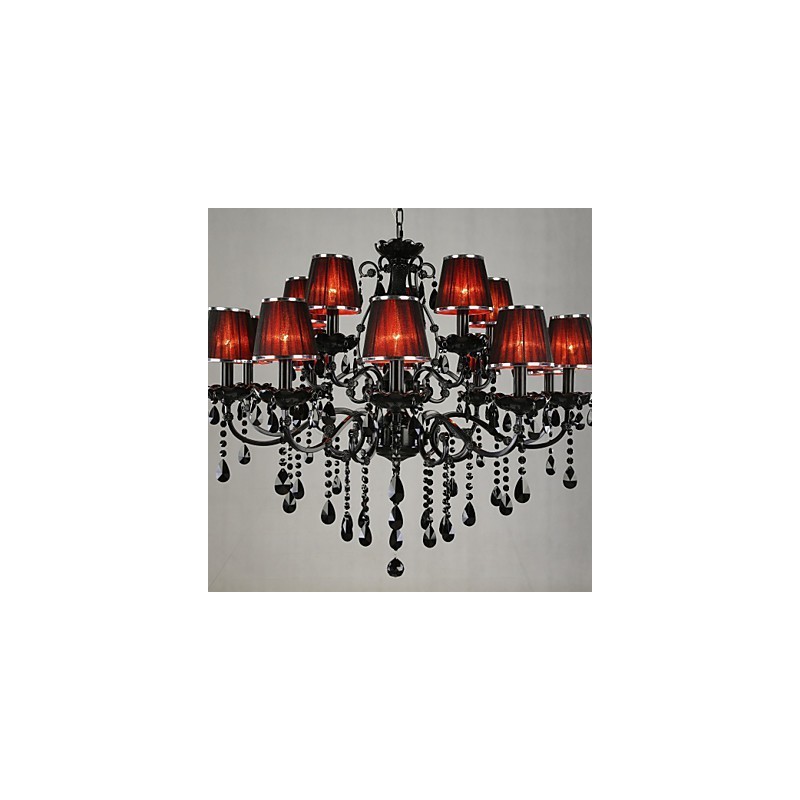 Luster Crystal Modern Contemporary Crystal 15 svetločervený