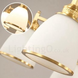 8 Ľahký rustikálny integrovaný kovový medený luster