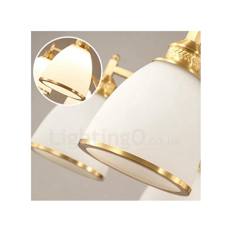 8 Ľahký rustikálny integrovaný kovový medený luster