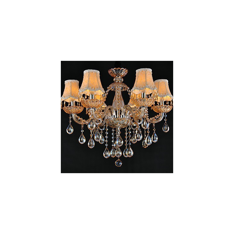 Luster Crystal Traditional Classic Glass 6 Light