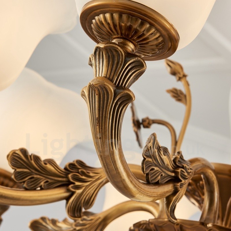 8 Ľahký tradičný klasický integrovaný kovový luxusný luster