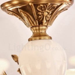8 Ľahký tradičný klasický integrovaný kovový luxusný luster