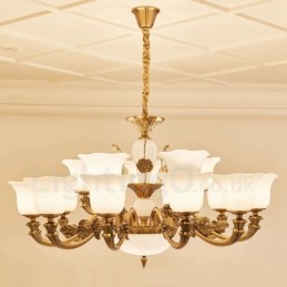 15 Ľahký tradičný klasický integrovaný kovový luxusný luster
