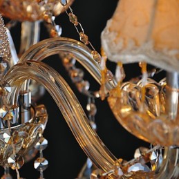 Luster Crystal Traditional Classic Glass 6 Light