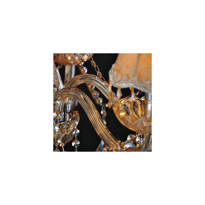 Luster Crystal Traditional Classic Glass 6 Light