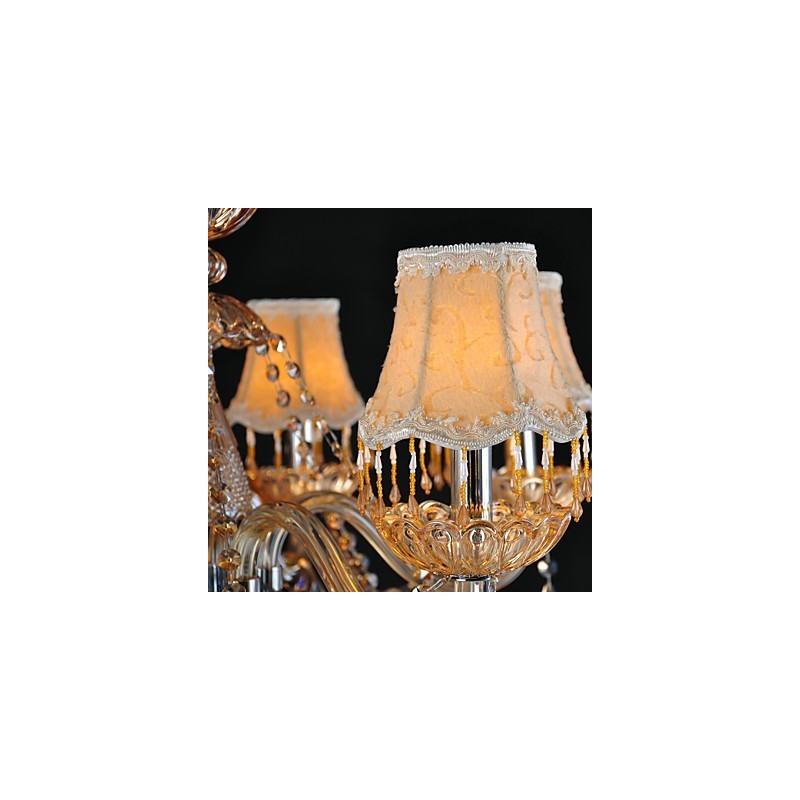 Luster Crystal Traditional Classic Glass 6 Light