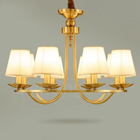 Mosadz 8 Light Rustic Lodge Integrovaný kovový medený luster Mosadz 8 Light Rustic Lodge Integrovaný kovový medený luster