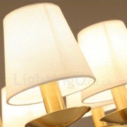 Mosadz 8 Light Rustic Lodge Integrovaný kovový medený luster