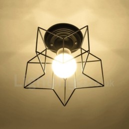Integrovaný luster Single Light Rustic Lodge