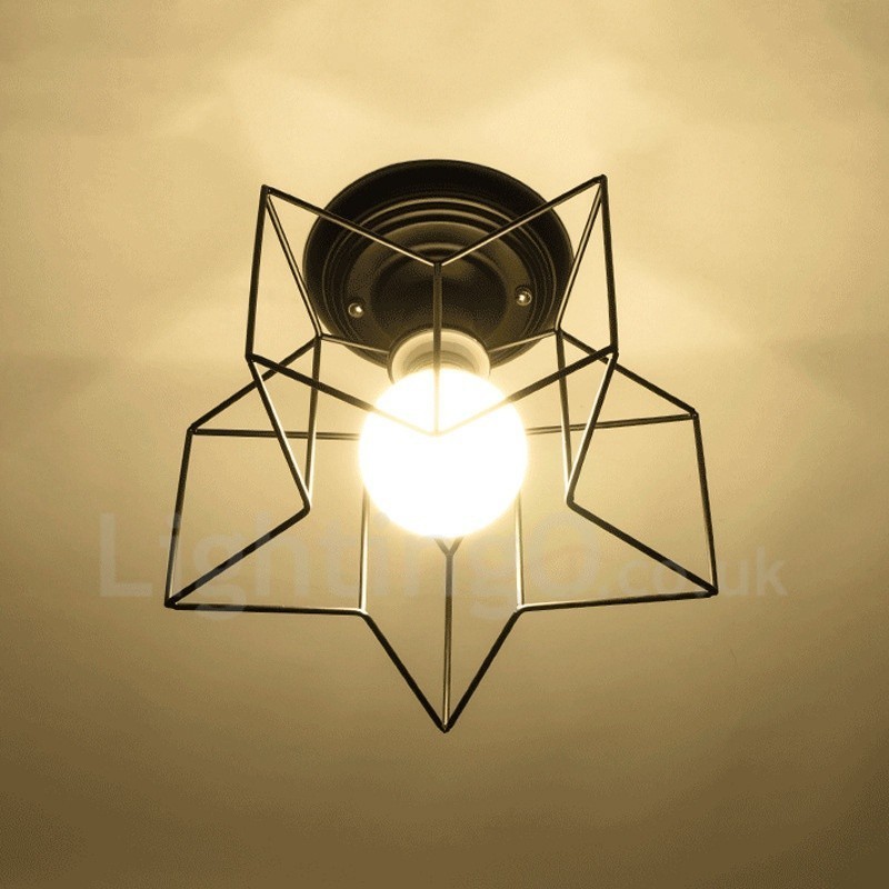 Integrovaný luster Single Light Rustic Lodge