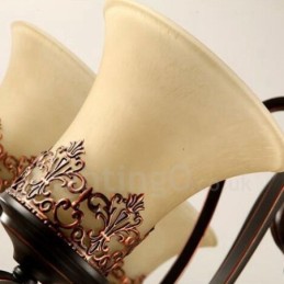 12 Ľahký rustikálny integrovaný kovový luster