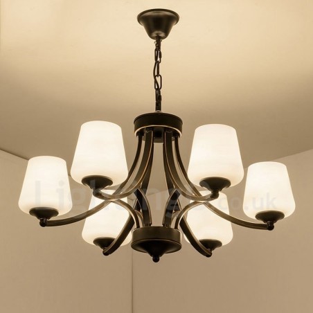 6 Integrovaný kovový luster Light Rustic Lodge 6 Integrovaný kovový luster Light Rustic Lodge
