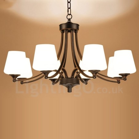 8 Integrovaný kovový luster Light Rustic Lodge 8 Integrovaný kovový luster Light Rustic Lodge