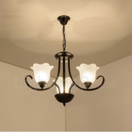 3 Integrovaný kovový luster Light Rustic Lodge