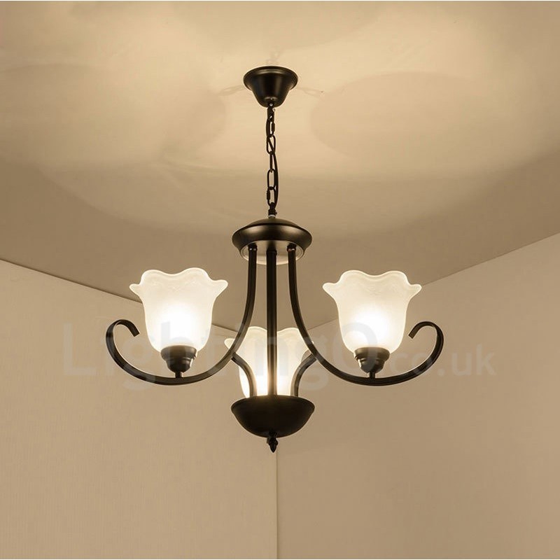 3 Integrovaný kovový luster Light Rustic Lodge