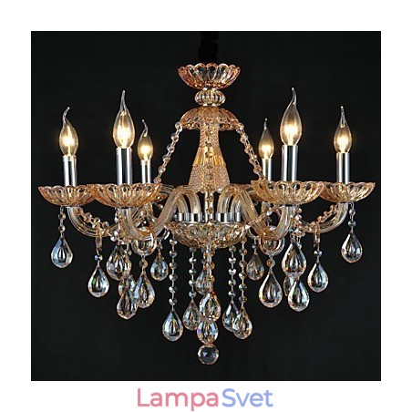 Luster Crystal Traditional Classic Glass 6 Light Luster Crystal Traditional Classic Glass 6 Light