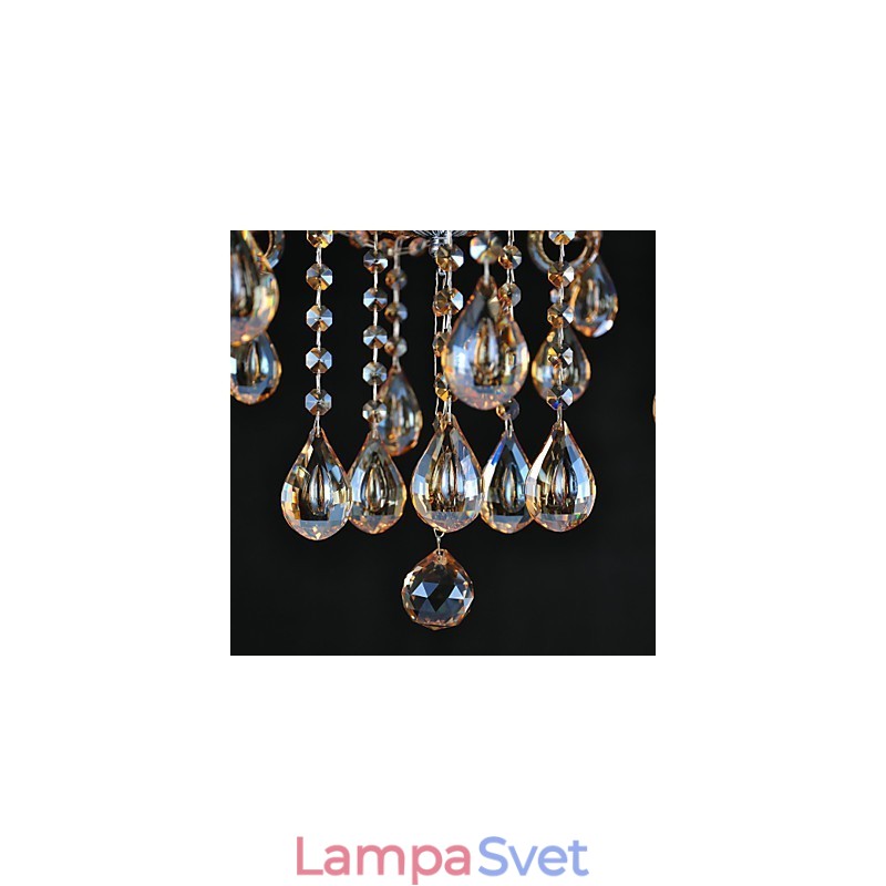 Luster Crystal Traditional Classic Glass 6 Light