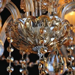 Luster Crystal Traditional Classic Glass 6 Light