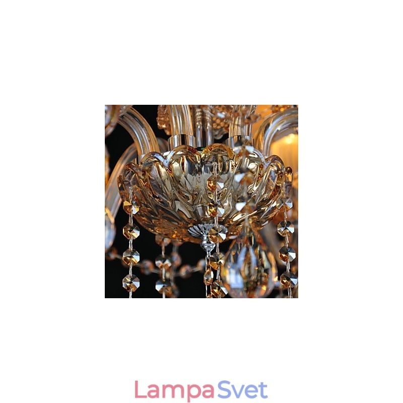 Luster Crystal Traditional Classic Glass 6 Light