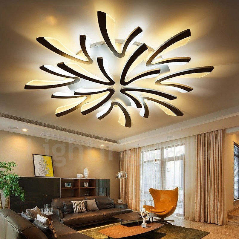 12 Ľahký moderný súčasný integrovaný luster