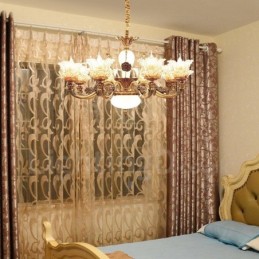 8 Ľahký tradičný klasický integrovaný kovový luster