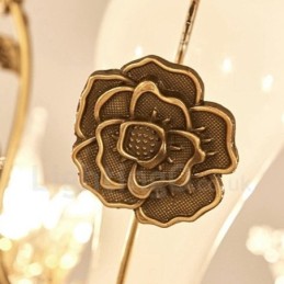 8 Ľahký tradičný klasický integrovaný kovový luster