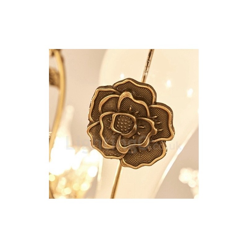 8 Ľahký tradičný klasický integrovaný kovový luster