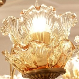 8 Ľahký tradičný klasický integrovaný kovový luster