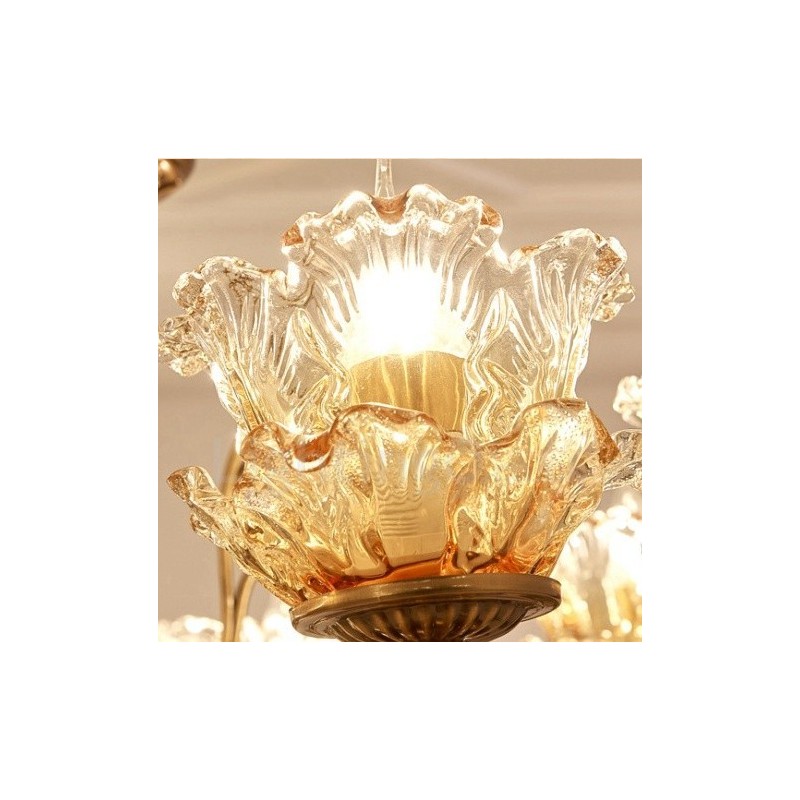 8 Ľahký tradičný klasický integrovaný kovový luster