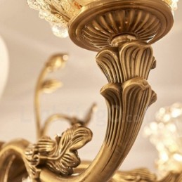 8 Ľahký tradičný klasický integrovaný kovový luster
