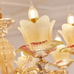 8 Ľahký tradičný klasický integrovaný kovový luster