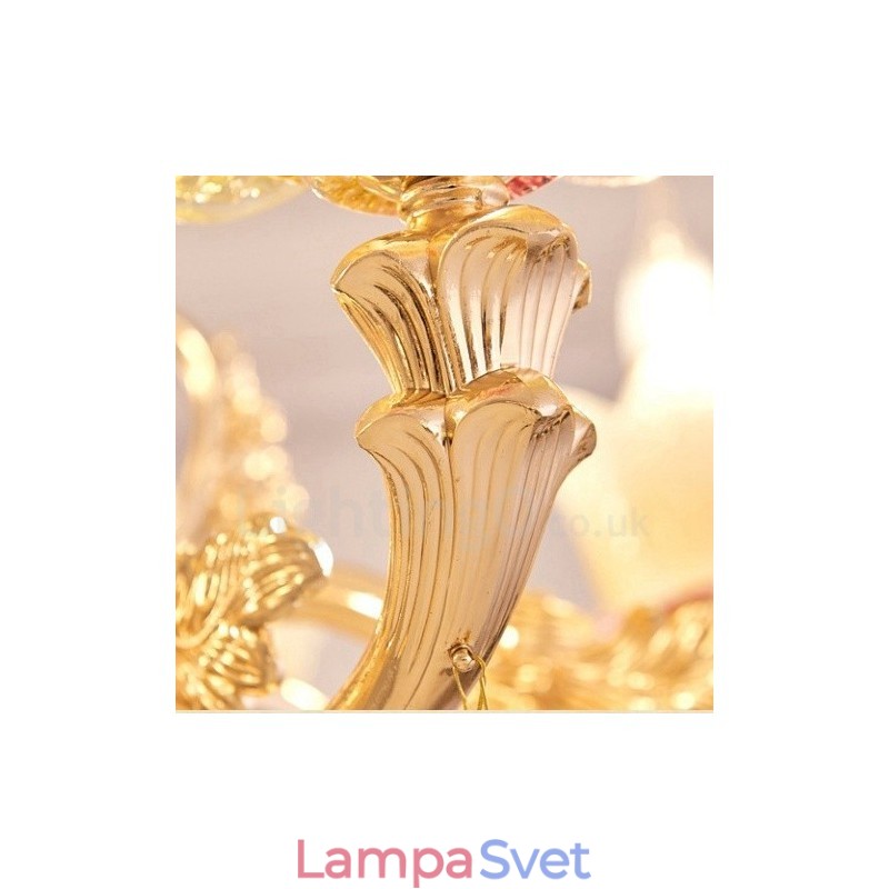 8 Ľahký tradičný klasický integrovaný kovový luster