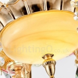 8 Ľahký tradičný klasický integrovaný kovový luster