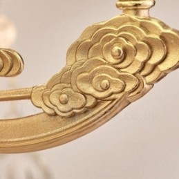 6 Ľahký tradičný klasický integrovaný kovový luxusný luster