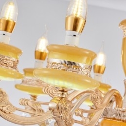 8 Ľahký tradičný klasický integrovaný kovový luster