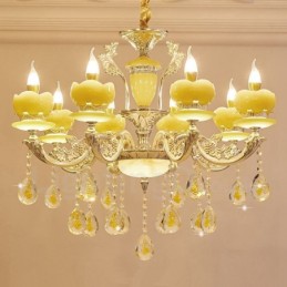 8 Ľahký tradičný klasický integrovaný kovový luster