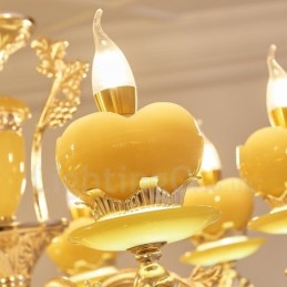 15 Ľahký tradičný klasický integrovaný kovový luster