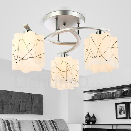3 Ľahký moderný súčasný integrovaný luster 3 Ľahký moderný súčasný integrovaný luster