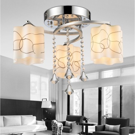 3 Ľahký moderný súčasný integrovaný luster 3 Ľahký moderný súčasný integrovaný luster