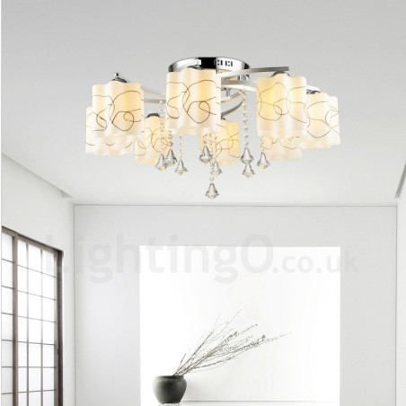 8 Ľahký moderný súčasný integrovaný luster 8 Ľahký moderný súčasný integrovaný luster